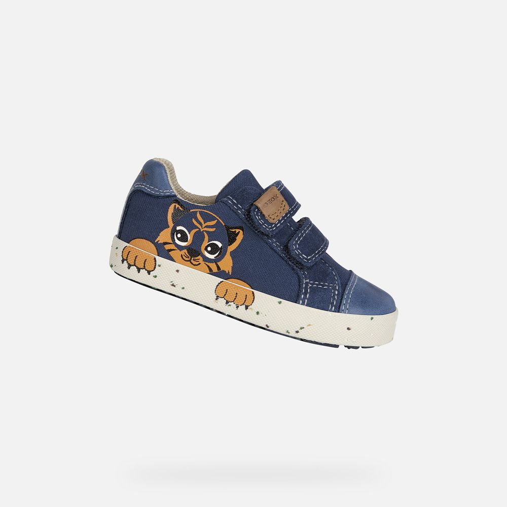 Geox Sneakers Navy Kilwi Boy - Geox Baby Shoes - UXYWIA794